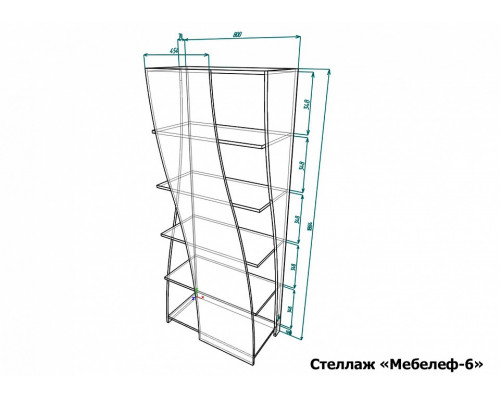 Стеллаж Мебелеф-6