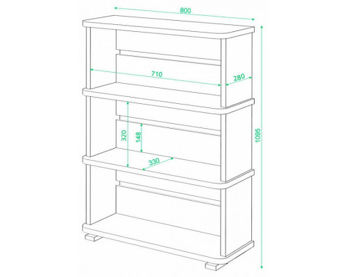 Стеллаж Домино СБ-25/3