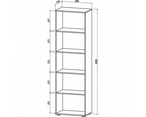 Стеллаж комбинированный Тунис-4