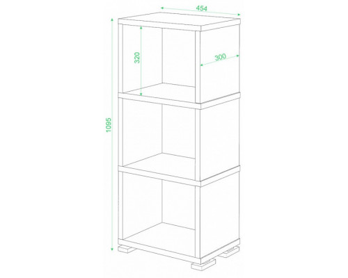 Стеллаж-колонка Домино СБ-15/3