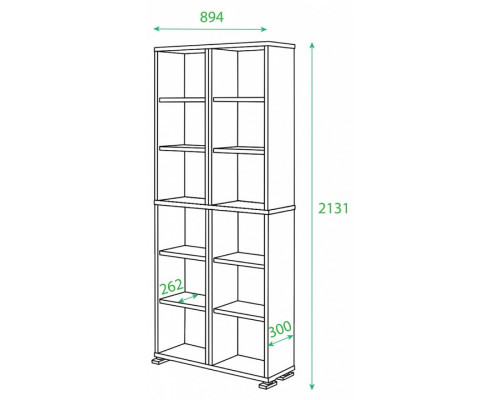 Стеллаж Домино нельсон ПУ-30-1