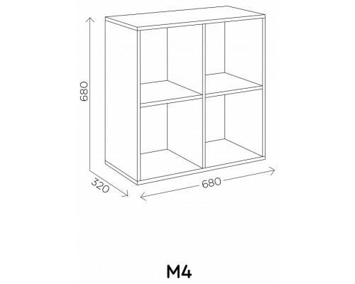 Стеллаж Агата М4