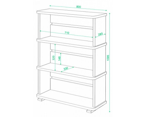 Стеллаж Домино СБ-25/3
