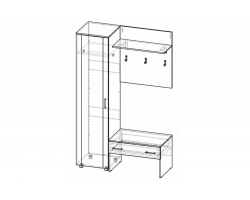 Стенка для прихожей Респект