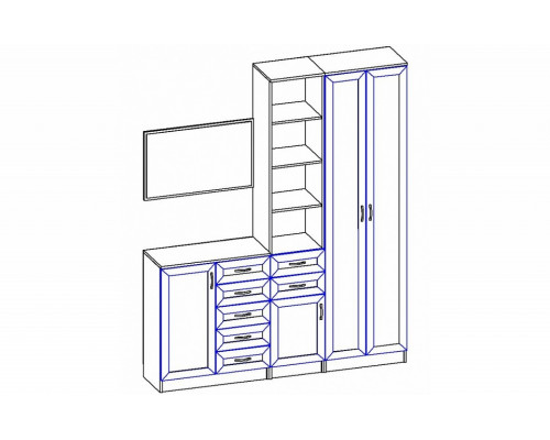 Стенка для прихожей-Р Горизонт