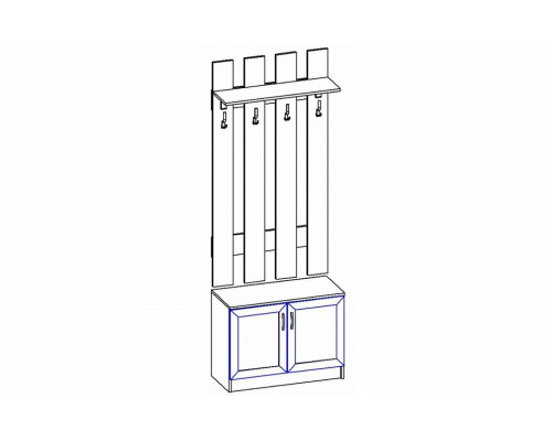 Стенка для прихожей Горизонт-Р