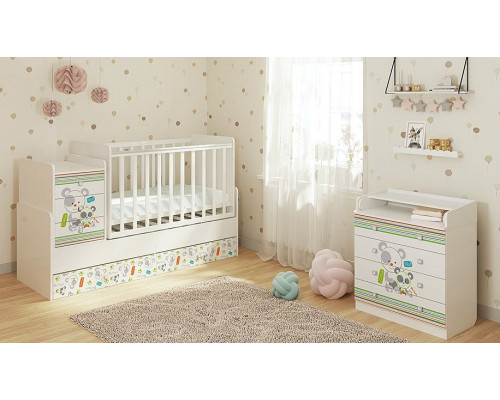 Комод пеленальный Polini Kids Simple 1580