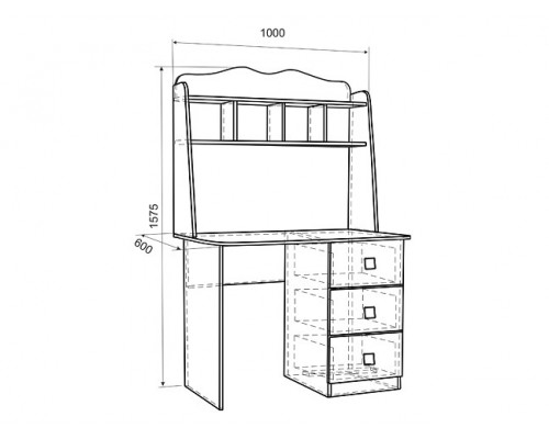 Стол компьютерный Фэнтези MDF-05