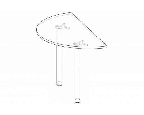 Стол приставной Лидер ПР.007.1200-00