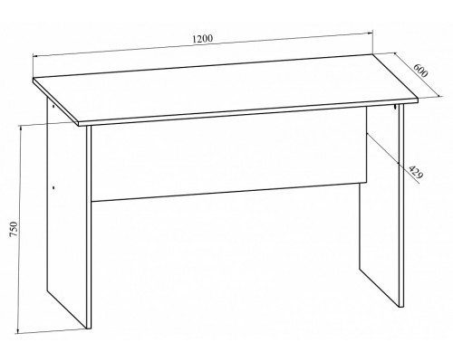Стол офисный Офис ОФ-112К