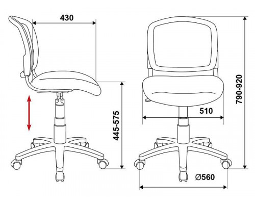 Стул компьютерный CH-W296NX/26-24