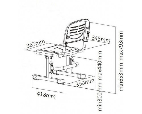 Стул SST3 Grey