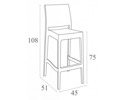 Стул барный Maya