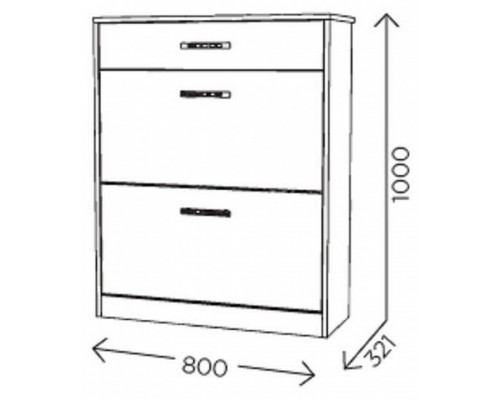 Тумба для обуви Ева 3 М4