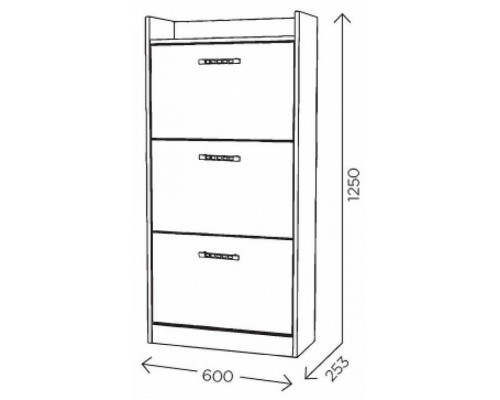 Тумба для обуви Ева 3 М6