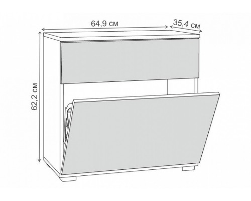 Тумба для обуви Октава 16.127