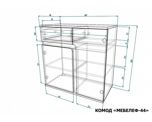 Тумба Мебелеф-44