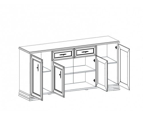 Тумба Кентаки KOM 4D2S