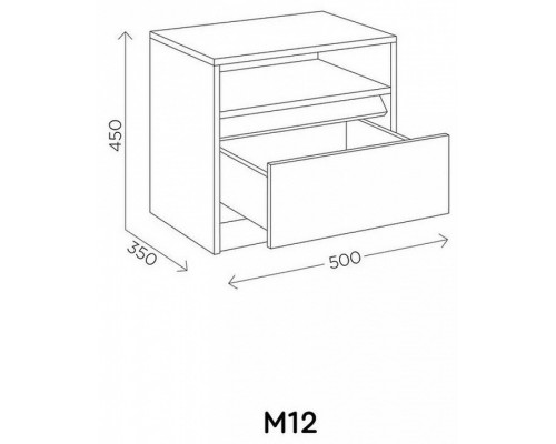Тумбочка Агата М12