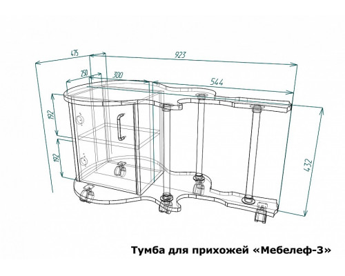 Тумба Мебелеф-3