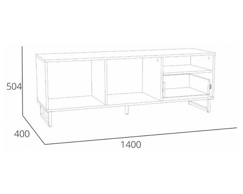 Тумба под ТВ Фолк НМ 014.47