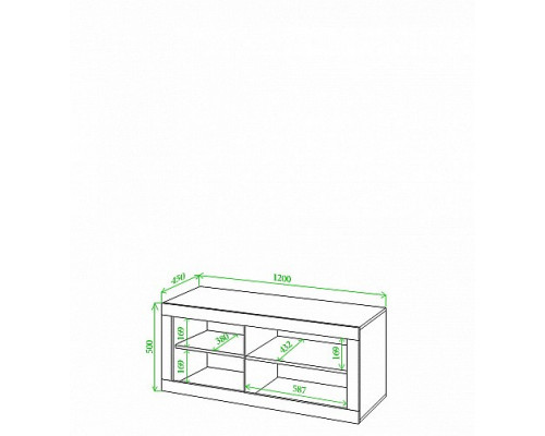 Тумба под ТВ Toivo Кон120