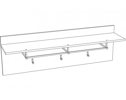 Вешалка-полка Livorno НМ 013.18-01