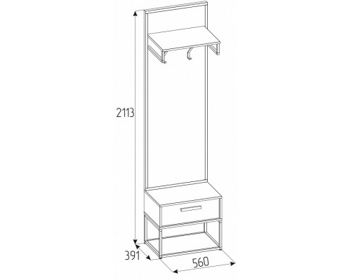 Вешалка с тумбой Nature 74