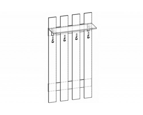 Вешалка настенная Горизонт СТП.004.800-00