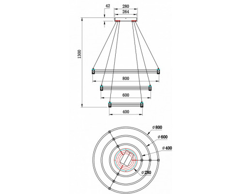 Подвесной светильник Stilfort Tooring 4006/05/03P