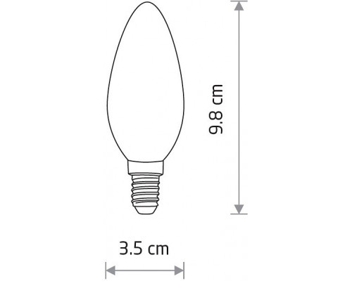 Лампа светодиодная Nowodvorski Bulb E14 6Вт 3000K 10589