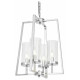 Подвесная люстра LUMINA DECO Fedi LDP 1247-4 CHR