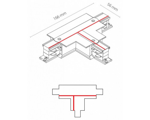 Соединитель T-образный для треков Nowodvorski Ctls Power 8246