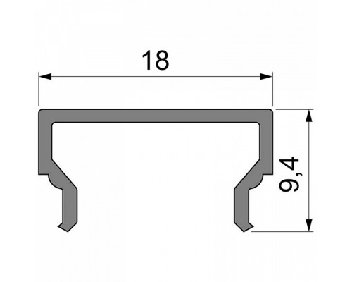 Профиль накладной Deko-Light H-01-12 984022