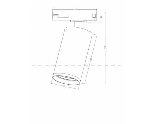 Светильник на штанге Maytoni Focus S TR020-1-GU10-B