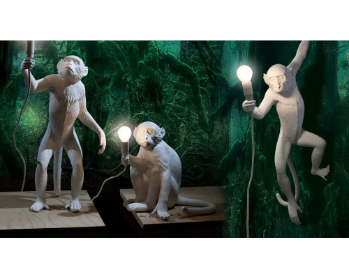 Плафон текстильный Seletti Monkey Lamp 14918 WHI