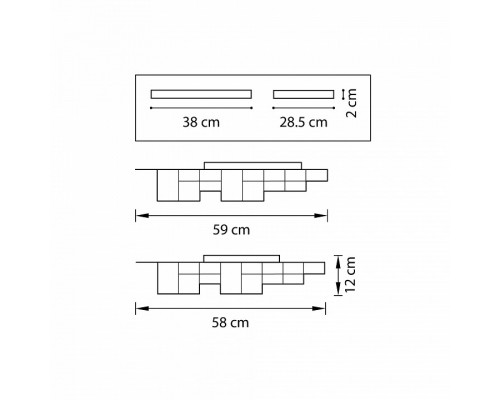 Накладной светильник Lightstar Favo LED 750121