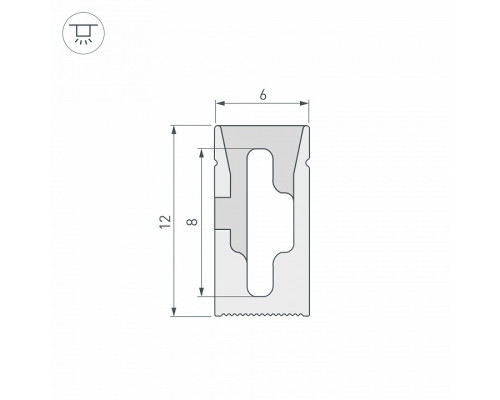 Короб накладной гибкий Arlight WPH 041030