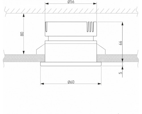 Встраиваемый светильник Elektrostandard Nuta a056781