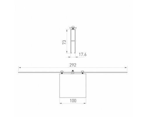 Фиксатор основания в профиле Arlight LINEAIR FLAT 030293