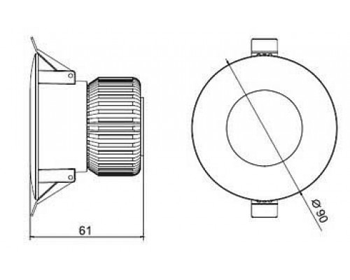 Встраиваемый светильник Horoz Electric Gabriel HRZ00000234