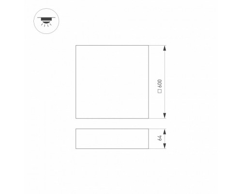 Накладной светильник Arlight QUADRO 041047