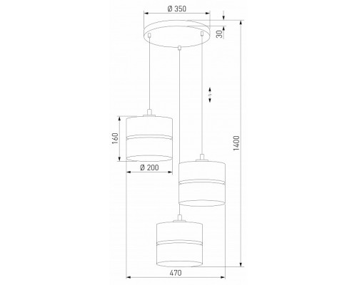 Подвесной светильник TK Lighting Linobianco 6575 Linobianco