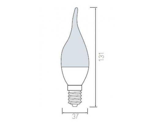 Лампа светодиодная Horoz Electric HL4370L E14 6Вт 4200K HRZ00000030