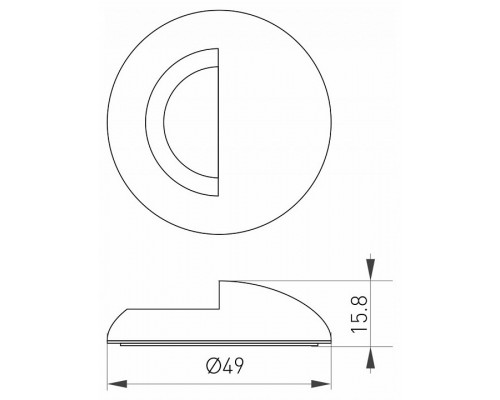 Рамка на 1 пост Arlight Deck 035760