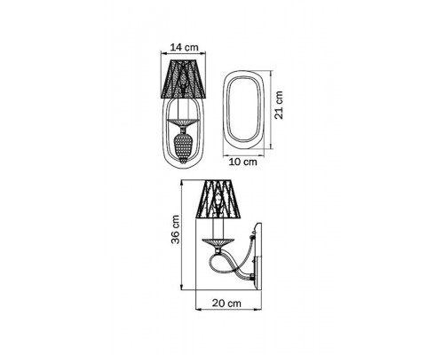 Бра Lightstar Riccio 705614