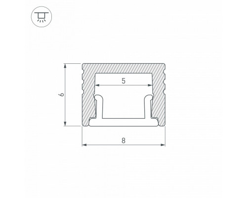 Профиль накладной Arlight SL-MINI 030522