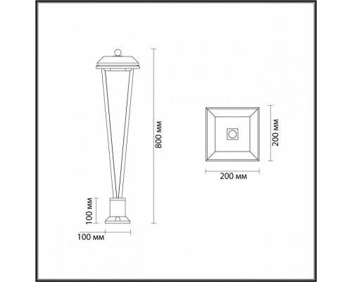 Наземный низкий светильник Odeon Light Bearitz 6655/12GL