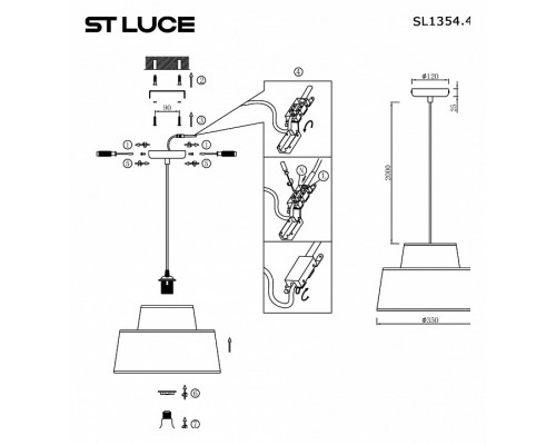 Подвесной светильник ST-Luce Jackie SL1354.433.01