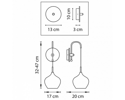 Бра Lightstar Pentola 803543